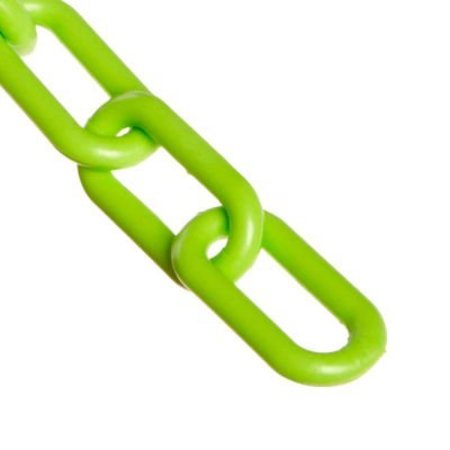 GEC Mr. Chain Heavy Duty Plastic Chain Barrier, 2inx25'L, Safety Green 51014-25